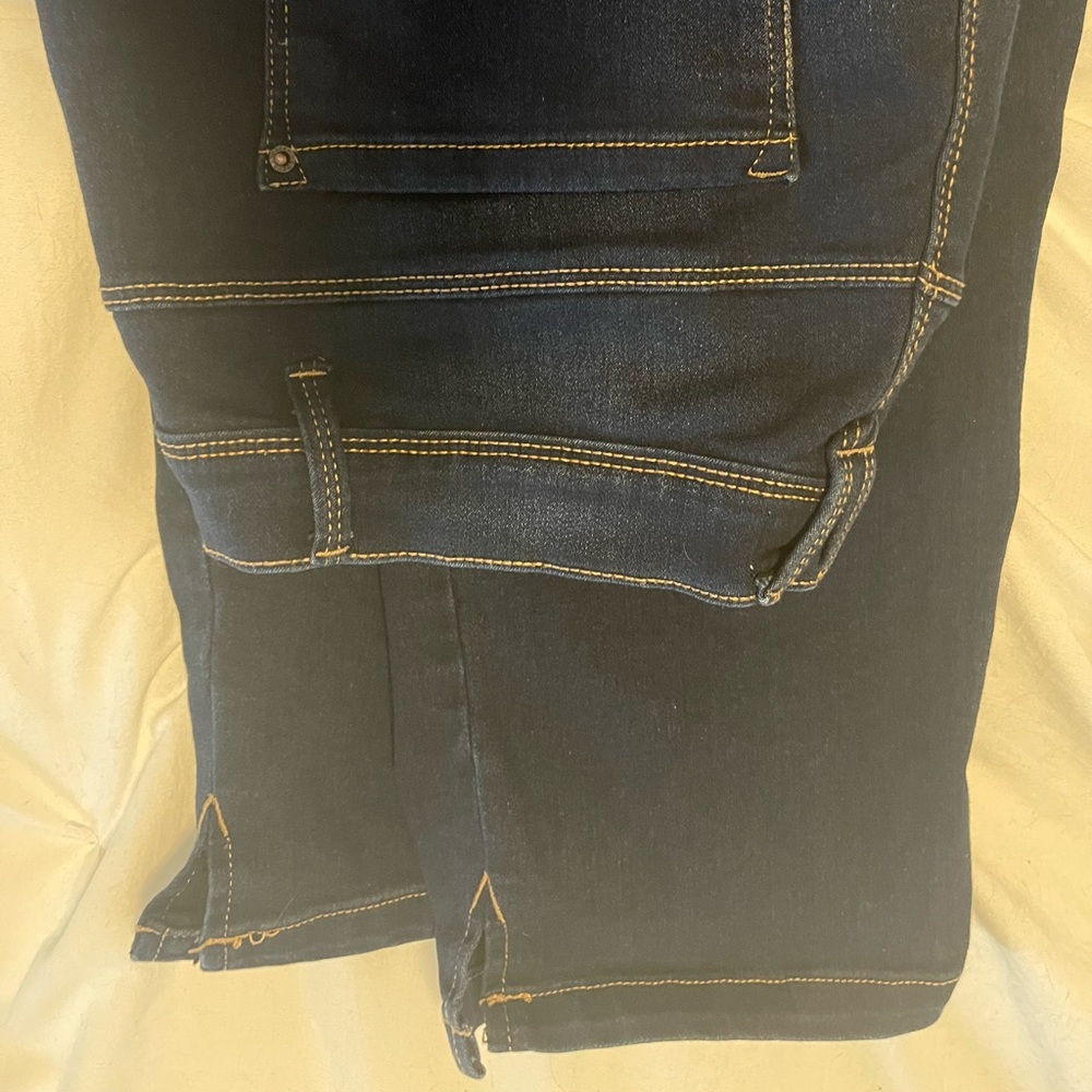 Denim stretch capris